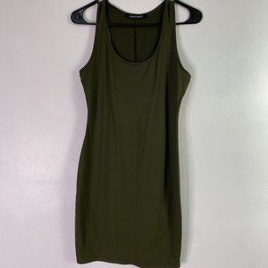 Olive green Bodycon racerback dress